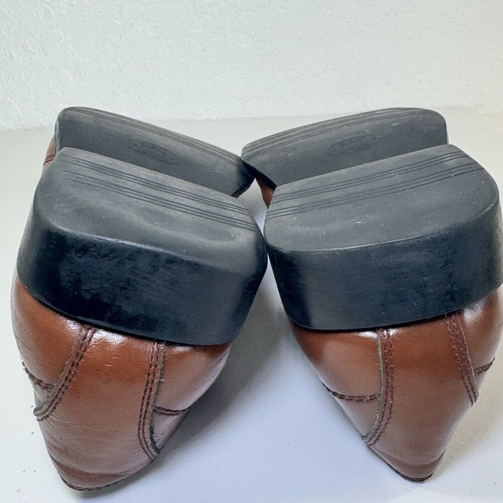 Steve Madden P Fire Mens 13‎ Loafer Shoes Brown Leather Square Toe - Picture 9 of 12